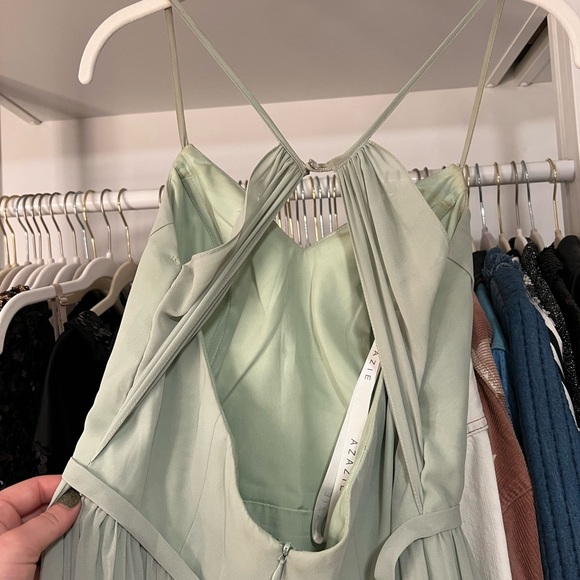 Azazie Dusty Sage A6 Bridesmaids Dress - Picture 7 of 8